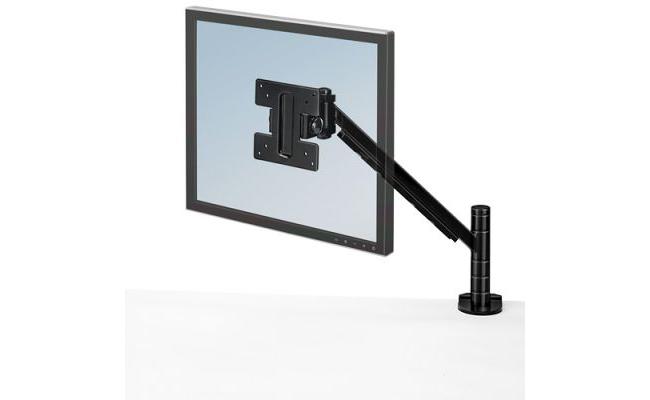 Fellowes Designer Suites Flat Panel Monitor Arm, Adjustable, Moves Up or Down 5 Positions